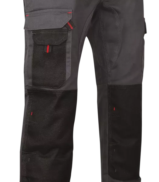 PANTALON LMA BICOLORE MULTIPOCHES AVEC POCHES GENOUILLIERES MODELE ARGILE