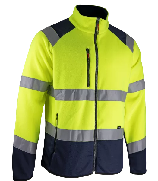 VESTE POLAIRE HAUTE VISIBILITÉ JAUNE LMA MODÈLE ARTIFICES