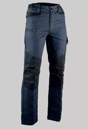 PANTALON DE TRAVAIL BICOLORE MULTIPOCHES LMA MODELE CALAMINE