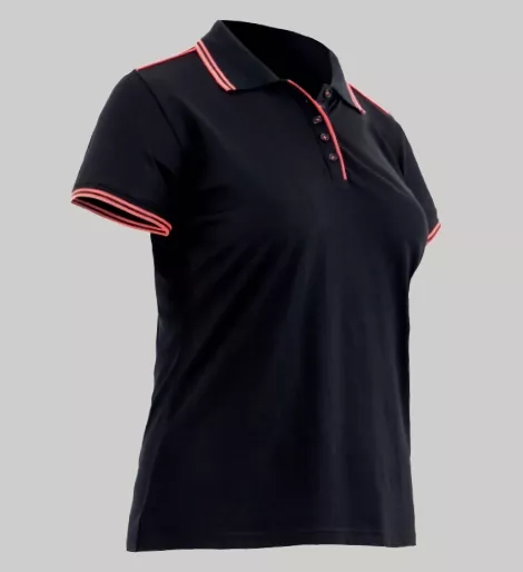 POLO MANCHES COURTES MAILLE PIQUEE LMA MODELE THELMA